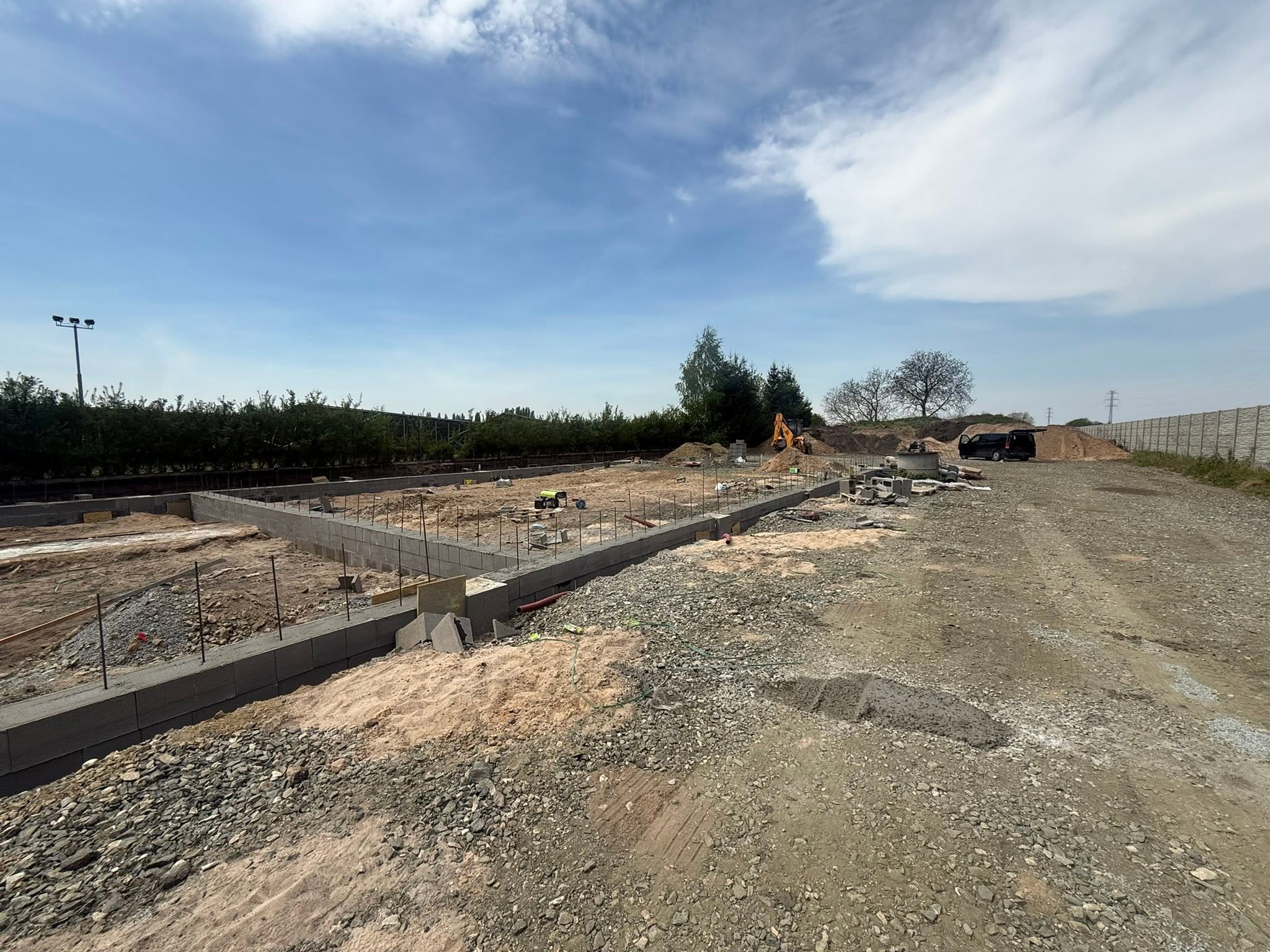 Základové pasy na halu 600m2, Svitavy
